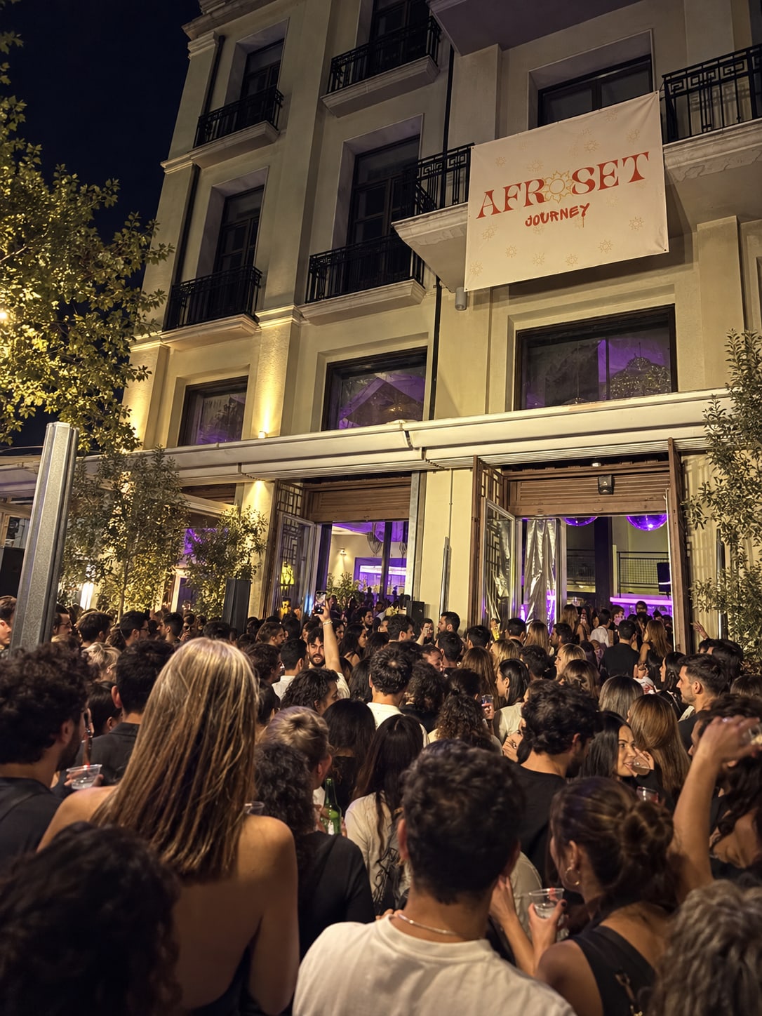 An Afroset event in Thessaloniki, a project founded by Nikos Tsolakis